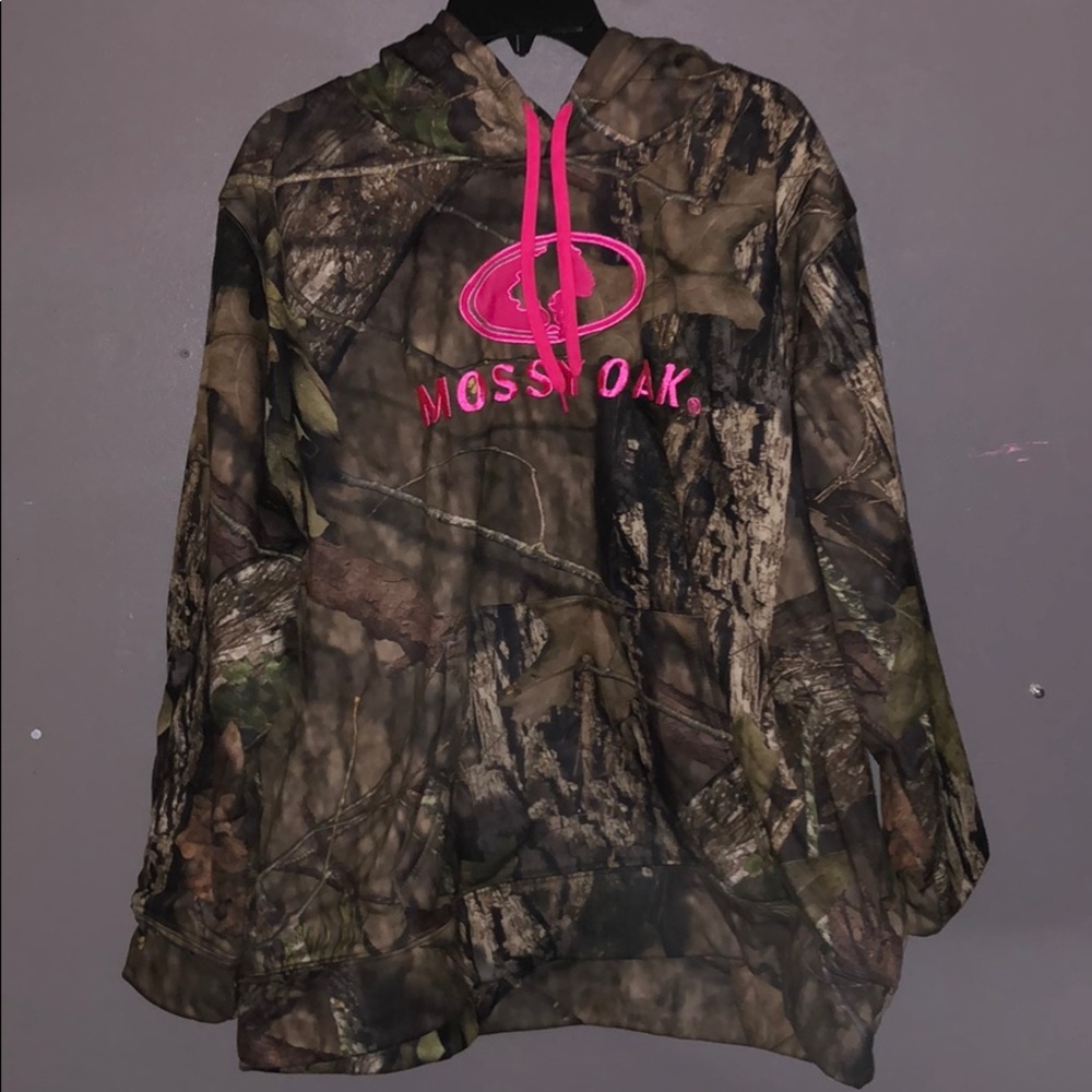 Hot pink and Camo hoodie
